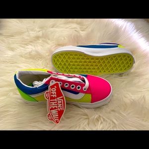 Vans OldSkool Neon Color-block (NWT)